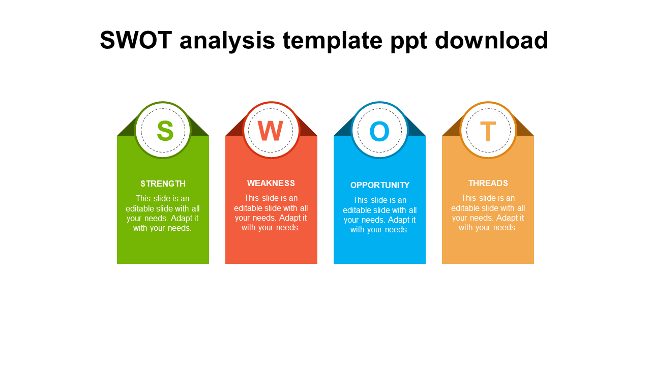 SWOT analysis template ppt download 